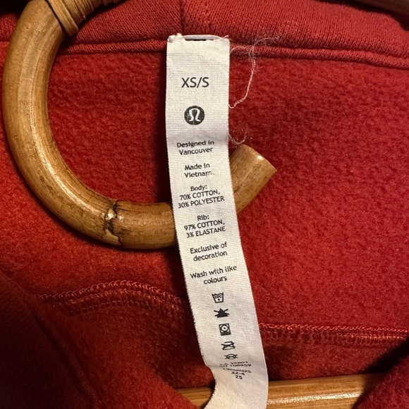 Lululemon | Scuba Oversized Full-Zip Hoodie Terra Orange Size XS/S - Picture 11 of 14